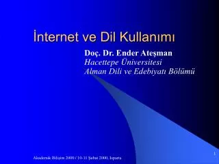 nternet ve dil kullan m