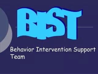 Behavior Intervention Support Team