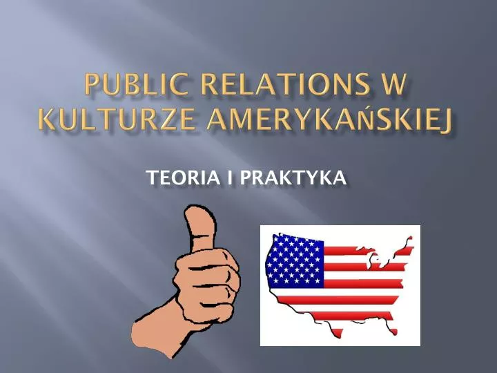 public relations w kulturze ameryka skiej