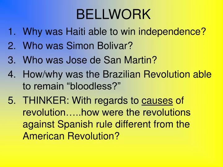 bellwork