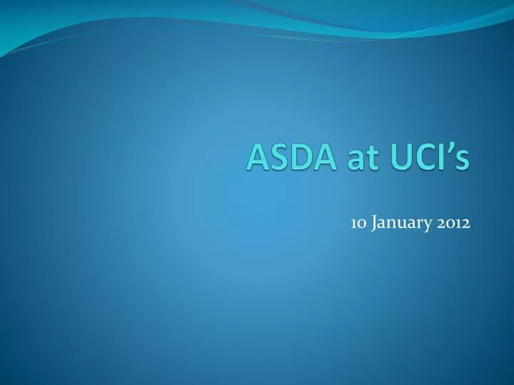 asda at uci s