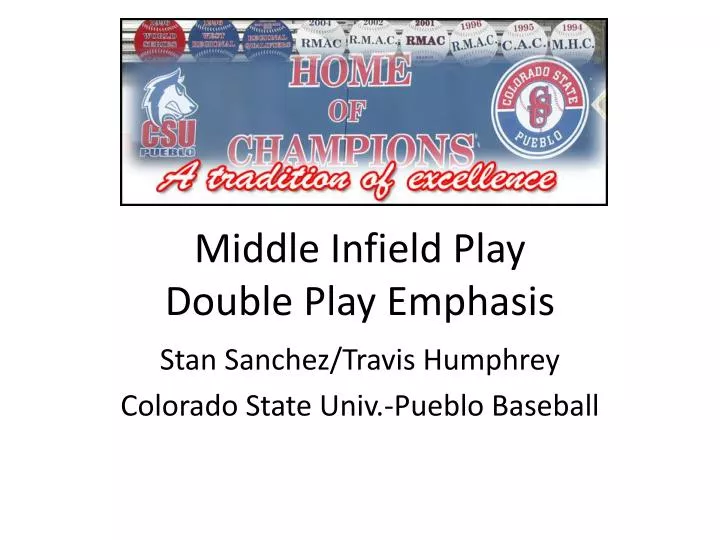 middle infield play double play emphasis