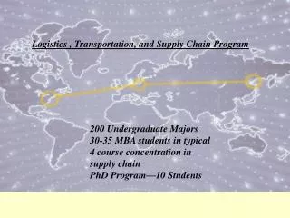 Logistics , Transportation, and Supply Chain Program
