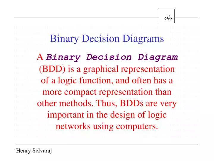 binary decision diagrams