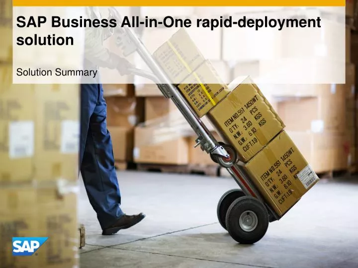 sap business all in one rapid deployment solution