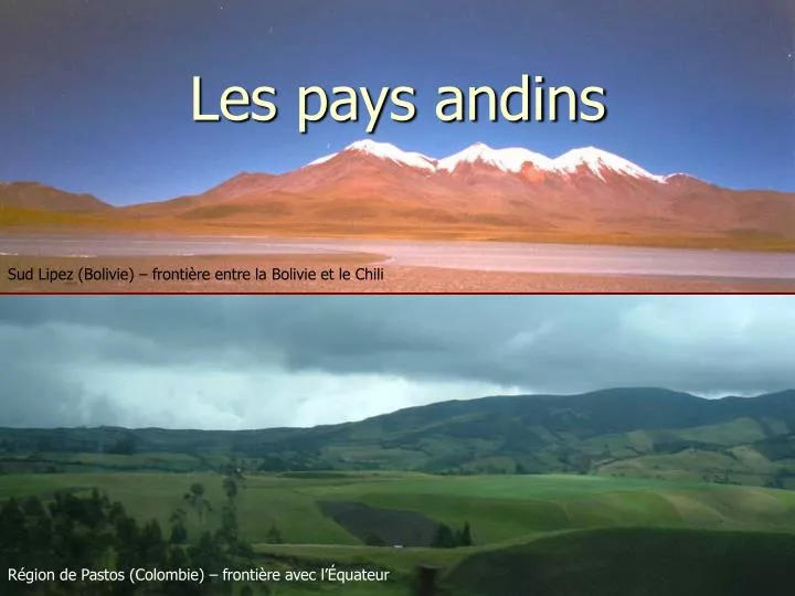 les pays andins