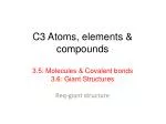 C3 Atoms, elements &amp; compounds - slide 1