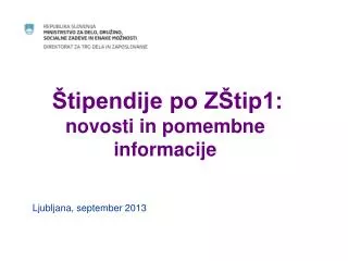 tipendije po z tip1 novosti in pomembne informacije