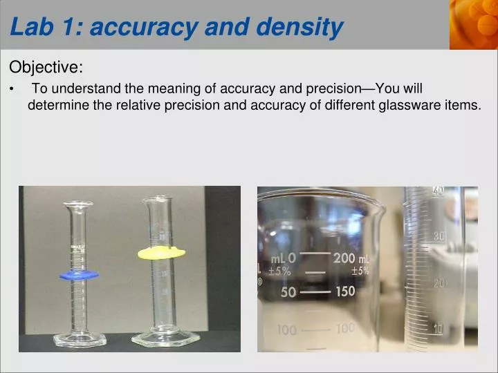 lab 1 accuracy and density