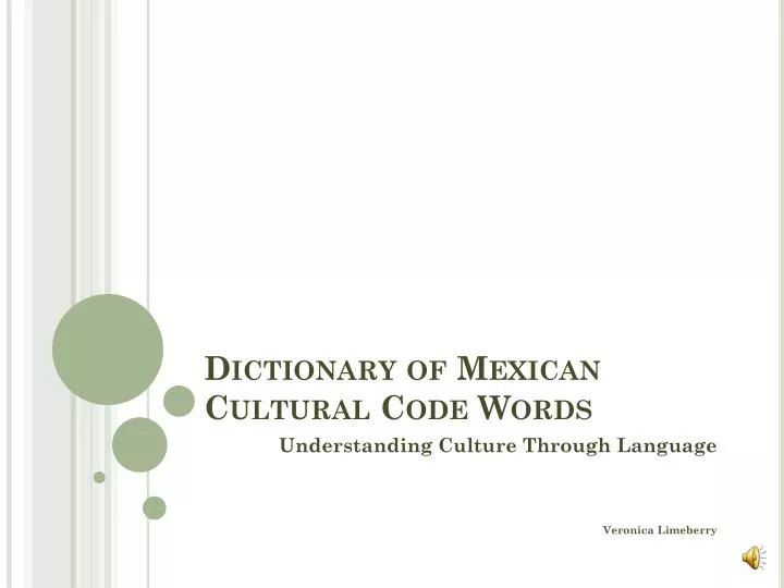dictionary of mexican cultural code words