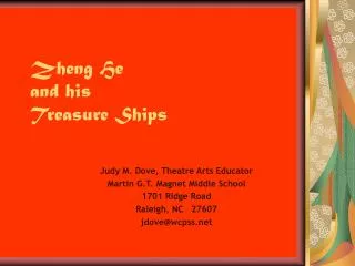 Zheng He and his Treasure Ships