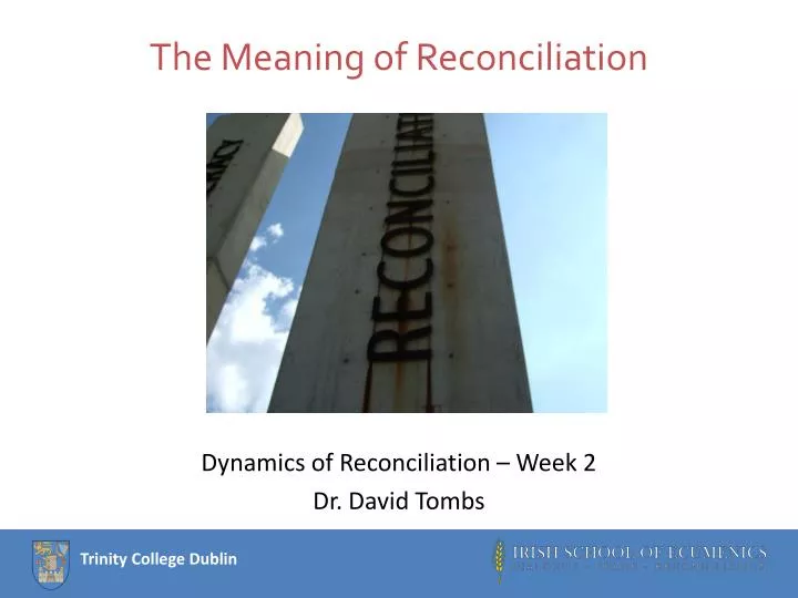 the meaning of reconciliation