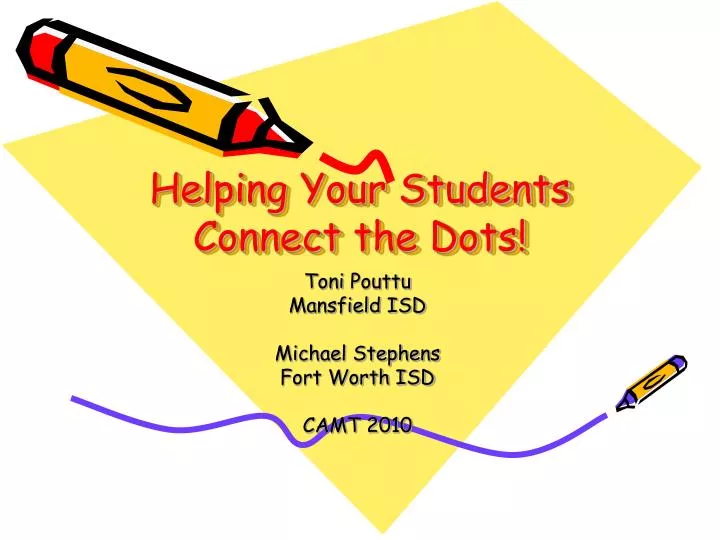 helping your students connect the dots