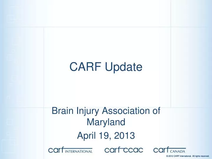 carf update