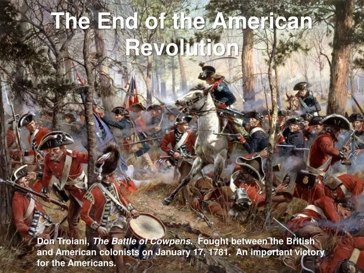 the end of the american revolution