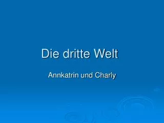die dritte welt