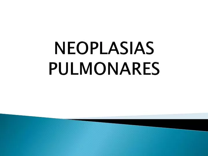 neoplasias pulmonares
