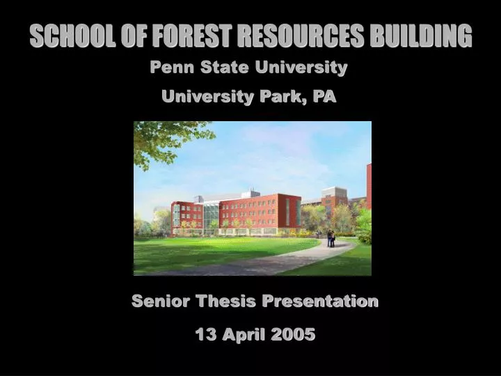 school of forest resources building