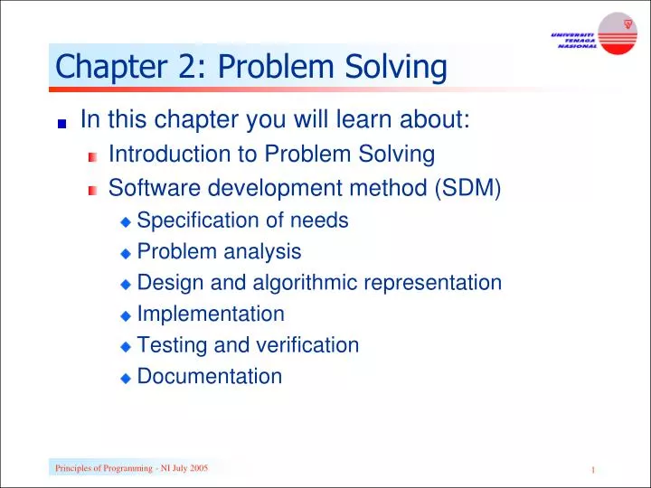 chapter 2 problem solving