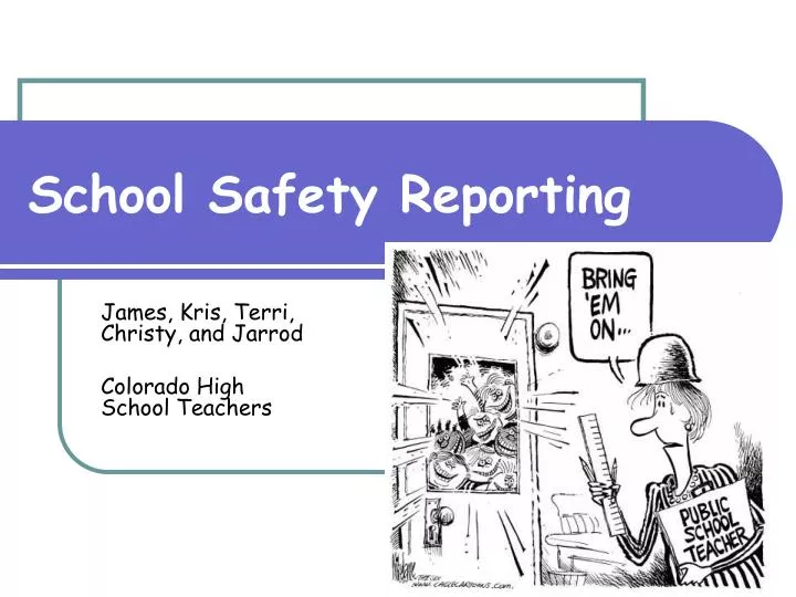 school safety reporting