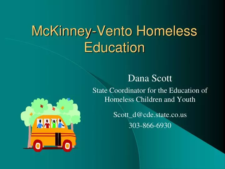 mckinney vento homeless education