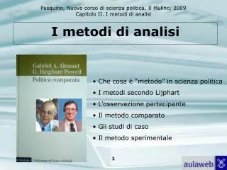 i metodi di analisi