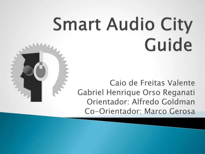 smart audio city guide