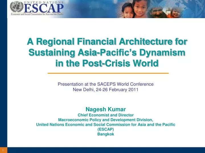 a regional financial architecture for sustaining asia pacific s dynamism in the post crisis world