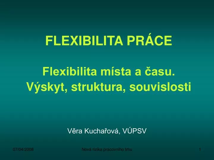 flexibilita pr ce flexibilita m sta a asu v skyt struktura souvislosti