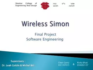 Wireless Simon