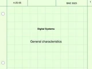 Digital Systems