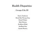 Health Disparities - slide 1
