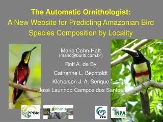 The Automatic Ornithologist: