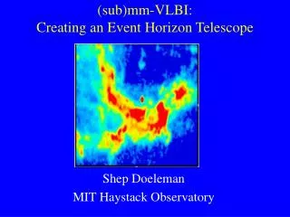 (sub)mm-VLBI: Creating an Event Horizon Telescope