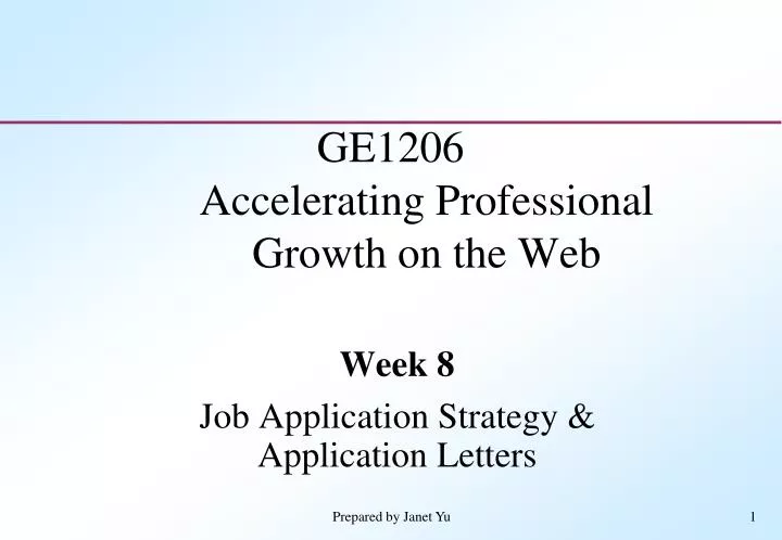 ge1206 accelerating professional growth on the web