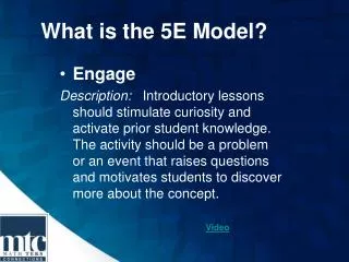 What is the 5E Model?