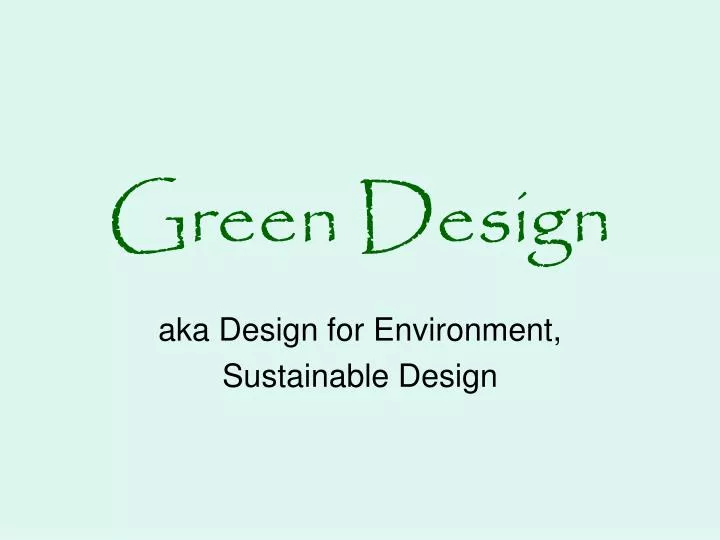 green design