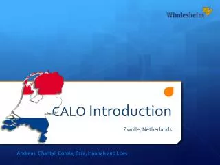 CALO Introduction