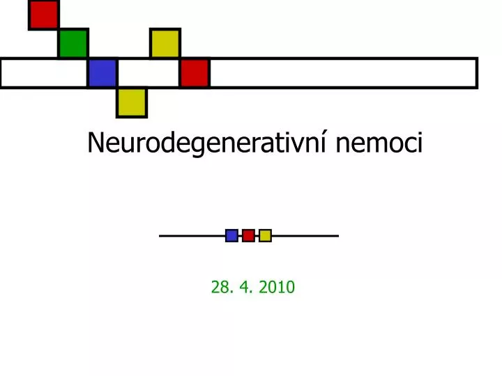 neurodegenerativn nemoci