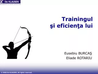 trainingul i eficien a lui