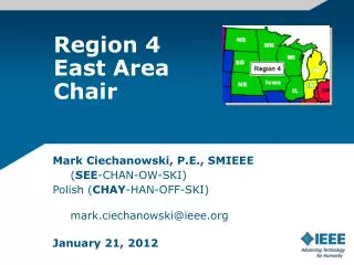 Region 4 East Area Chair