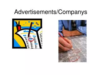 Advertisements/Companys