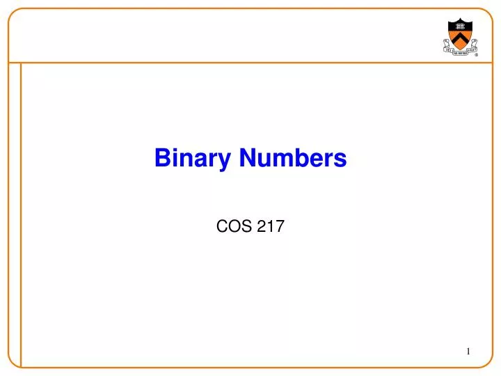 binary numbers