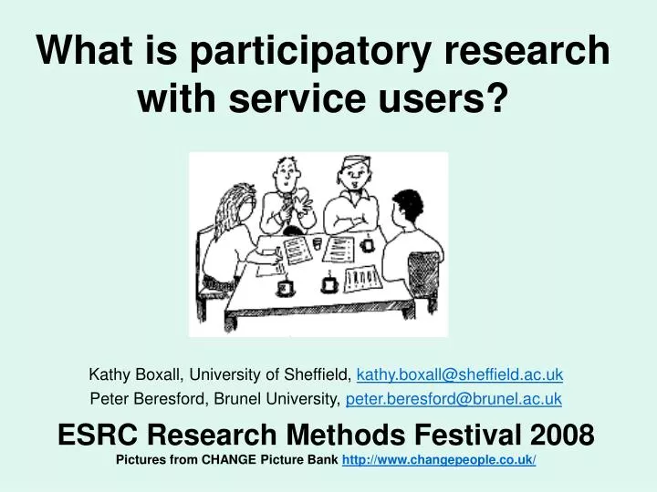 what is participatory research with service users
