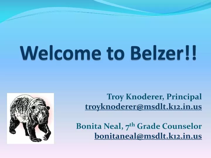 welcome to belzer