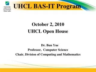 UHCL BAS-IT Program