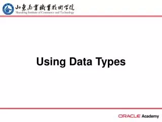 Using Data Types