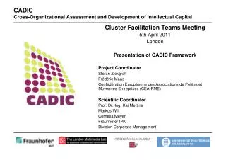 CADIC Cross-Organizational Assessment and Development of Intellectual Capital