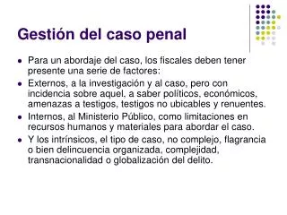 gesti n del caso penal