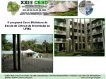 O programa Carro-Biblioteca da Escola de Ciência da Informação da UFMG - slide 1